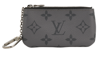 Louis Vuitton Key Pouch, &pound;190, Accessories, Black/Grey, Canvas, Front view